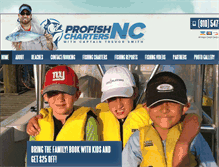 Tablet Screenshot of fishingchartersnc.com